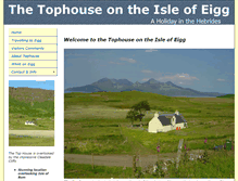Tablet Screenshot of eigg-tophouse.co.uk